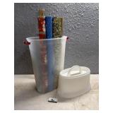 Wrapping paper and holder