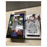 Solar snowman garden decor