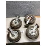12 inch rigid pneumatic caster wheels for