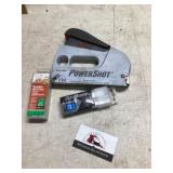 Power shot stapler with staples