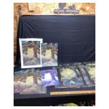 Painting the hilltop by Maxfield Parish