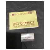 1973 Chevy owners manual book