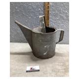 Galvanized watering can