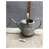 Galvanized watering can