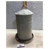 Galvanized watering can