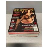 Playboy magazines, January through December 2008