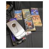 VHS movies with rewinder