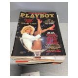 Playboy magazines, January through December 1985