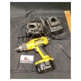 DeWalt battery operated drill 14.4 V needs charged