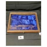 Display case Approximately 16 x 21 x 3 1/2 tall