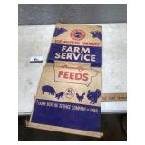 Farm service quality, products, 50 pound seed bag
