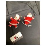 Mr. and Mrs. Claus ornaments rubber