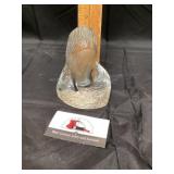 Vintage Viking clear and frosted satin glass