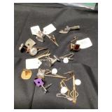 Tie clasps and cufflinks