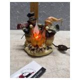 Lighted snowman decor