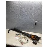 Workx 20 V battery operated blower needs charged