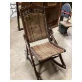 Covered wagon, folding rocking chair