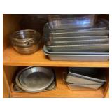 Glass dishes, pans, bakeware