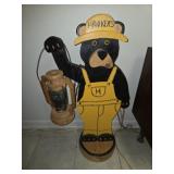 Wooden Hawkeye Bear