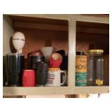 Cups, mugs, kitchen utensils