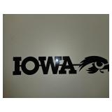 Metal Iowa Hawkeye Sign