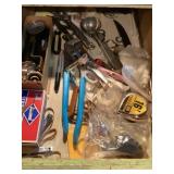 Tools, junk drawer items