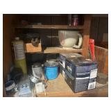 Shelf contents- bring boxes