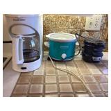 Coffee pot, sandwich maker and crockpot