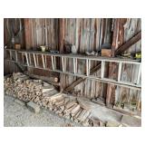 Wood ladder and Alumium ladder