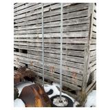 Poles in tire and concrete