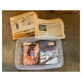 Vintage newspapers and Iowa magazines