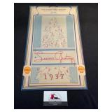 1937 Huxley, IA Shell Station calendar