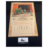 1939 John Deere Cambridge Iowa Advertiser calendar