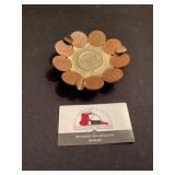 Mexican coin ash tray