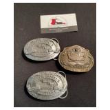 Whiskey belt buckles