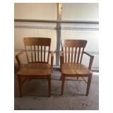 Wooden chairs