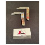 Gail Davis and Lash Larue pocket knives