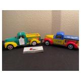 Mountain Dewcand Pez die cast trucks