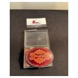 Leather Snap on belt buckle