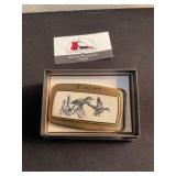 Snap on Ducks in flight belt buckle