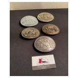Hesston 1980s NFR buckles