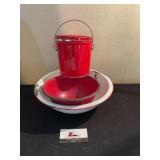 Enamel pan and pail