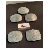 1990s Heston NFR belt buckles