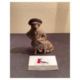 Antique cast iron Buster Brown bank