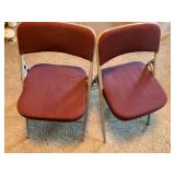 Padded folding chairs