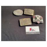 Billy Beer, Miller, Big Red and Bud light buckles