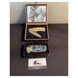 Native American and wolf knives