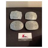 Heston 1990s NFR belt buckles