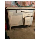 Enamel top cabinet