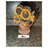 Cast Iron Sunflower Door Stop